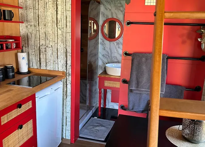 Tiny Haus Roter Wagen Chalet